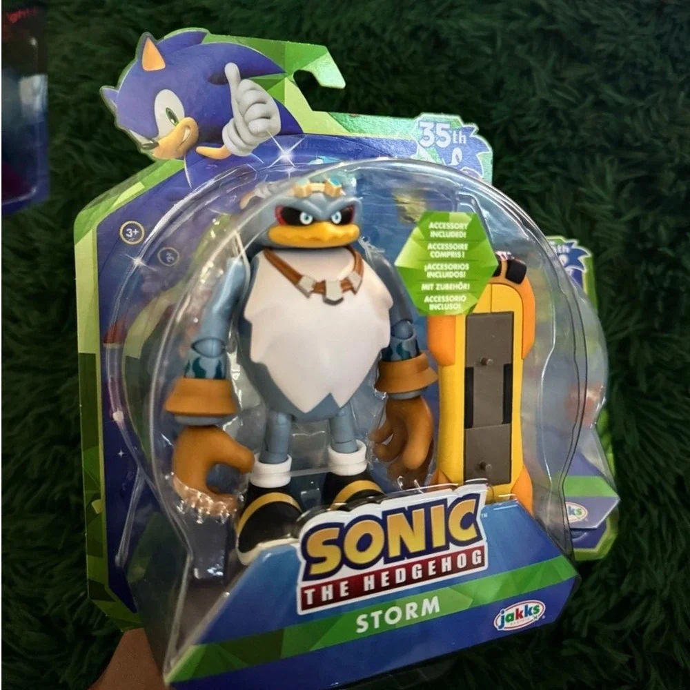 2 RARE 4' Figure Sonic The Hedgehog 35th Anniversary Jakks Pacific